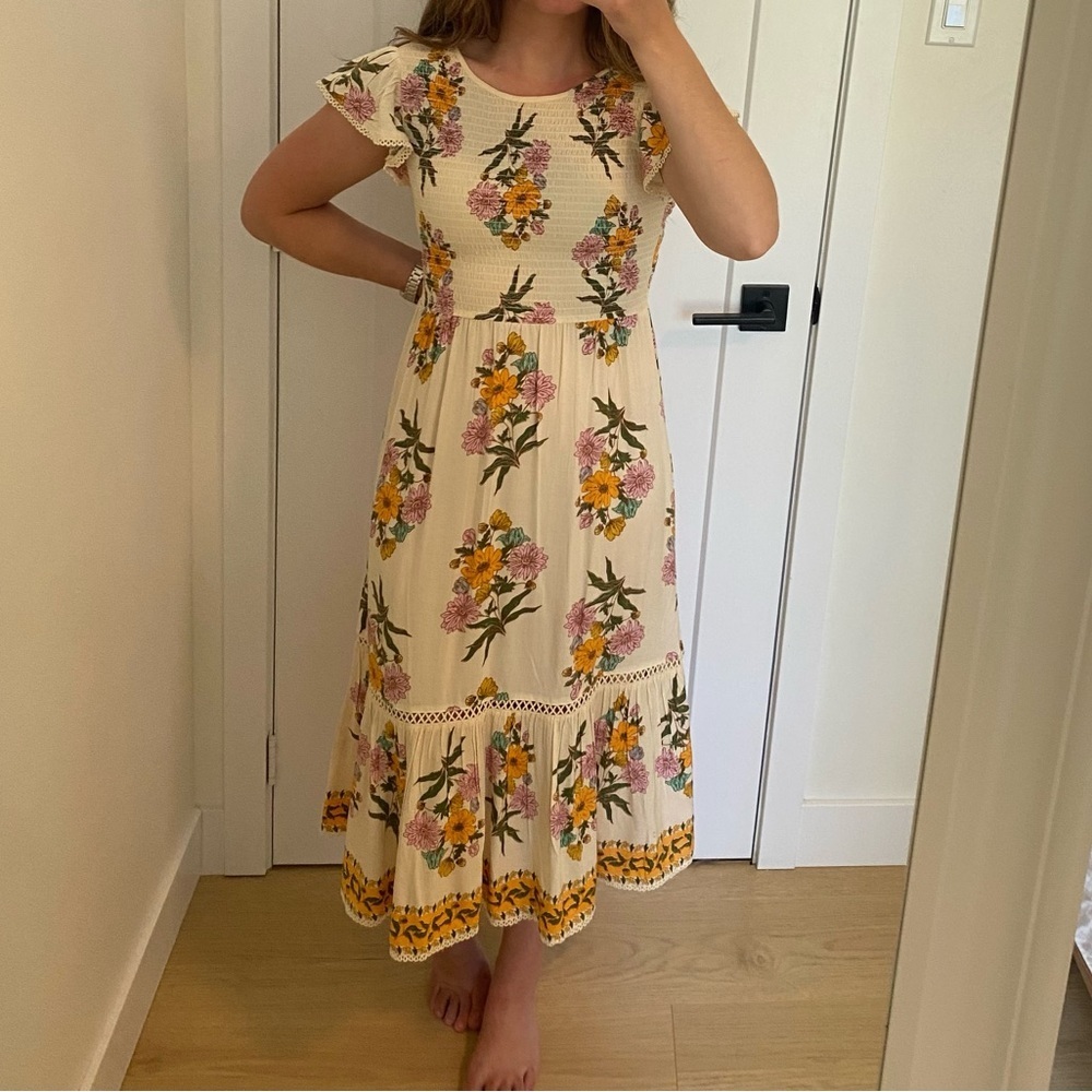 NWT Patrons of Peace Cream Dress
